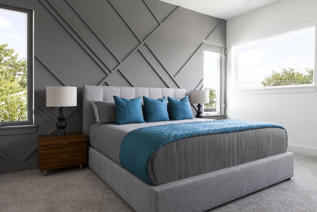 dark-gray-geometric-bedroom-wall-texture-interior-design