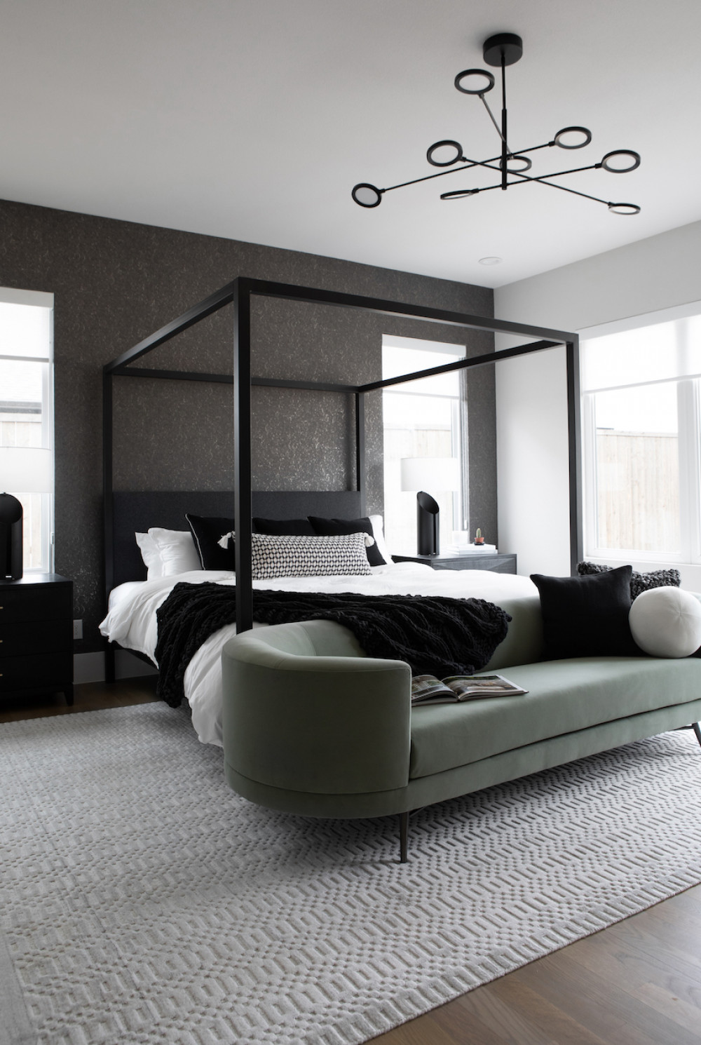 beyond-interior-design-bedroom-design-area-rug-black-gray-accent-wall