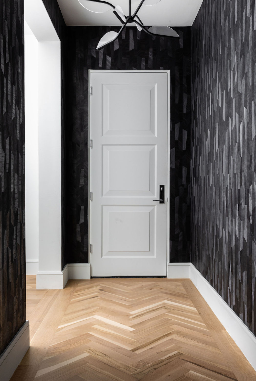 hallway-interior-design-chevron-wood-floor