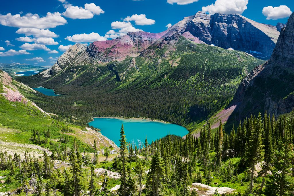 Lakes On The Grinnell Glacier Trail